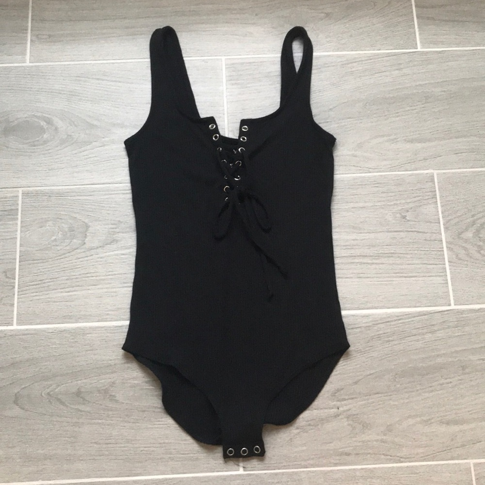 American Eagle Black Onesie
